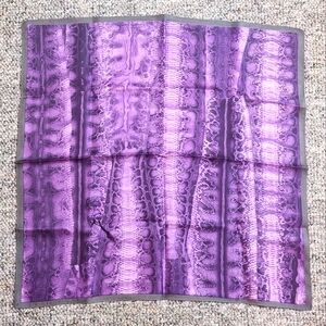 Anthropologie Purple Snake Pattern Neck Scarf